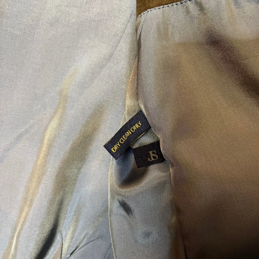 Jacob Siegel Men's Brown Suede Leather Blazer‎ Jacket Size 46R Exc Cond Pockets